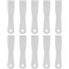 QUARKZMAN 10Pc Raschietto Per Stucco Larghezza 1.6 Spessore 1.7mm Lama Sottile Flessibile In Plastica Grigio Per Nastratura Cartongesso Stuccatura Pittura Graffiatura Pareti