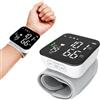 Nzkeuf Misuratore di Pressione da Polso, Misura Pressione da Polso di Portatile con Ampio Display LCD BP, Misurazione precisa della e Rilevamento di aritmie, Lettura Vocale e Memorizzazione