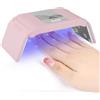 Aoreun Mini lampada per unghie portatile UV a forma di topo, 36W Mini lampada UV per Gel con Timer da 60S/120S,pieghevole Lampada UV per Unghie Shellac per Smalto Gel Asciuga Rapidamente Unghie(Rosa)