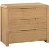 Julian Bowen, Comodino a 3 cassetti Curve, rovere