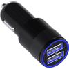 MMOBIEL Caricatore USB da Auto - Caricabatterie Auto Doppia Porte USB 5V/4.8A/24W - Adattatore Auto Compatibile con iPhone Serie 17/16/15/14, Samsung Galaxy S26/S25/S24/S23/S22/S21 - Nero