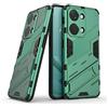 UPLAI Cover per OnePlus Nord 3 5G, Ultra Sottile Antiurto Premio PC Custodia con Nascosto Kickstand, Morbido TPU Bumper Durevole Armatura Caso.Verde