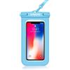 unycos - Custodia Impermeabile per Cellulare con Corda Appesa, Protezione Universale IPX8 Fino a 6,9 Compatibile con iPhone 14 Pro Max 13 Pro 12 11 Xiaomi 13 12 11 Galaxy S23 S22 S21 S20 (Blu)