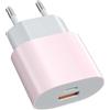 Ysevnotan Caricabatteria USB C Adaptatore Blocco di Alimentazione 25W a 2 Porti per iPhone 17 16 15 14 13 12 11 Pro Max Plus X XS Caricabatteria Rapida per Smartphone Adaptatore di Caricamento Colore Rosa