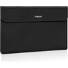 MOSISO Custodia Monitor Portatile 16,1 Pollici,Borsa Trasporto Maggior Parte Monitor Portatili 15,6-16,1 Pollici,Borsa Display PC con Tasca Anteriore,Custodia Pelle PU Monitors Viaggio Laptop,Nero
