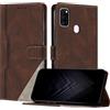 JayModCase Custodia per Samsung Galaxy M30S/M21,Flip Custodia Portafoglio Caso Libro con Magnetica | porta carte di credito | Supporto Stand - Marrone
