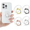 JEYORZY 4 pezzi Trasparente Supporto per anello,Cellulare Anello, Supporto dell'anello del telefono cellulare,Supporto rotante a 360 gradi,Adatto per vari smartphone(4 colori)