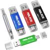 ABLAZE Chiavetta USB C 32GB 5 Pezzi, Pendrive USB 3.0 Type C 32GB 2 in 1 OTG Pennetta USB C per PC, Laptop, Notebook, Telefono Cellulare con USB-C
