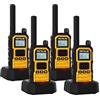 Retevis RB648 Plus Walkie Talkie a Lungo Raggio, Radio Bidirezionale Robust, Tripla Protezione Avanzata, Impermeabile IP67, 2000 mAh, Ricetrasmittenti Portatile per Ambienti Difficili(4 Pezzi, Giallo)