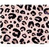 ITNRSIIET Tappetino per Mouse, 26x21cm, Base in Gomma Antiscivolo, Bordi cuciti resistenti, Compatibile con Mouse Ottici, Wireless e Laser, Design Moderno, Leopardo Nero Viola