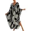 Baynetin Donna Kaftan Abito Copricostumi Spiaggia Floreale Bohémien Vestito Mare Taglia Grande Maxi Kimono Beach Bikini Cover ups Casual Caftano Loungewear Costume da Bagno Coprire (Farfalla)