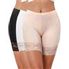 Niwicee Pantaloncini Sottogonna Donna Estivi Culotte Shorts Leggings Corti Mutande Sportivi Fitness Fasce Antisfregamento Cosce Culotte Slipshort Elasticizzato Intimo Pantaloncini Pizzo-Mescolare-S