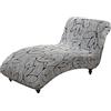 CHNSHOME Copri chaise longue elasticizzato senza braccioli per soggiorno copertura Fodera per Chaise Longue