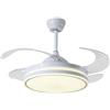 BEL AIR HOME - Ventilatore da soffitto ASGARD - Motore DC Silenzioso - Pale pieghevoli 108 cm - Luce LED 36 W 3 temperature - Telecomando - Modalità Inverno - Bianco (MAX BIANCO)