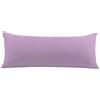 PiccoCasa Federa per cuscino per il corpo con chiusura a cerniera, federa per cuscino in microfibra spazzolata serie 1800, morbide federe lunghe per cuscini per il corpo lavanda, 50 x 140 cm/ 4,6ft.