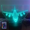 HPBN8 Ltd 3D Aereo Night Light Lamp LED Lampada 7/16 cambiamento di colore LED USB Power Telecomando Gift Decor decorazioni di Natale regalo di San Valentino regalo di compleanno