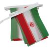 AZ FLAG Ghirlanda 6 Metri 20 Bandiere Iran 21x15cm, Bandiera Iraniana 15 x 21 cm - Festone Bandierine