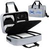 UUBOXS Custodia da trasporto per PS5, borsa da viaggio protettiva per PS5/PS5 Pro/PS5 Slim, custodia portaoggetti di grande capacità compatibile con PS5 Console,Controller e Accessori,Grigio