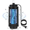 Wbbrbbr Lampada Antizanzare Elettrica, UV Zanzariera Elettrica Impermeabile IPX5, 360° Antizanzare Elettrico Non Tossico ed Ecologico, Lampada Zanzare per Casa Giardino Interno Esterno Campeggio Cucina-Nera