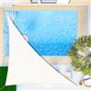 SUNNY GUARD Vela ombreggiante Impermeabile 3.5x3.5x4.9m Tenda a Vela Triangolare,Tenda da Sole per Esterno Protezione Raggi UV per Giardino Esterno terrazza, Crema