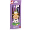 JANOD Set di 4 pennelli sintetici Janod