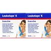 BSN Leukotape K - Nastro adesivo elasticizzato, 5 cm x 5 m, colore blu, confezione da 2