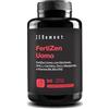 Zenement FertiZen Men, Ubiquinolo, DHA, L-Carnitina e Zinco, 90 Capsule, Zenement | lo Zinco contribuisce alla normale fertilità e riproduzione, con Olio EVO & Vitamine B6, B9 e B12, Formula Propria