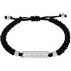 Amor Bracciale Scorpions in acciaio inox/nylon, unisex, per uomo e donna, in confezione coordinata, Mittelgroße, Acciaio inossidabile Nylon, Nessuna pietra preziosa