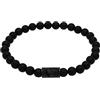 Amor Bracciale Scorpions in acciaio inox/nylon, unisex, per uomo e donna, in confezione coordinata, Mittelgroße, Acciaio inossidabile, Onice