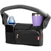 Nuby Organizer Passeggino Deluxe, Borsa Estraibile e Portabicchiere, Nero
