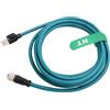 HangTon Cavo Ethernet HangTon M12 A-Codifica 8 pin femmina a RJ45 Cat-7e Patch Cord per sensori di attuatori industriali Applicazione automazione di rete Profibus 3m
