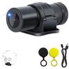 VSYSTO Videocamera per Casco, HD 1080P Fotocamera per Bicicletta, Grandangolo a 150° Telecamera d'azione Impermeabile con WiFi, Visione Notturna, Sensore G, Registrazione in loop(Nero-TK)