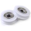 winwill 4 pezzi 5 * 21 * 7mm 625ZZ U Groove Guidacinghia sigillato a sfere su rotaia cuscinetti in nylon di Embedded
