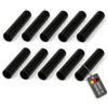 Lantelme Set di 10 distanziatori in plastica, 55 mm, lunghezza Ø 10 mm, manicotto in plastica nera per fai da te, distanziatori per progetti di costruzione, modellismo, riparazioni fai da te