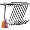 WEERSTONE Ganci da macellaio, 12 ganci a S, in acciaio inox, 15 cm, a forma di S, per barbecue, lavorazione carne e pesce