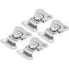 QUARKZMAN 4 Pz Farfalla Twist Latch, 2.1 Pollici Farfalla in Acciaio Inox Fibbia Latch Keeper Toggle Clamp Twist Latch per Custodia Scatole Flight Cases Scatole Attrezzature, Argento