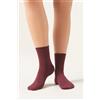 Calzedonia Calzini Corti Senza Elastico In Cotone Bordeaux