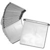 Mediarange Bustine per CD e DVD 2 posti in tessuto con chiusura in plastica - Conf. 20pz - BOX63