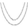ChicSilver Catenina Argento Donna Collana di Ricambio per Pendente Cindolo, con Confezione Spessore 3mm Lunghezza 51cm