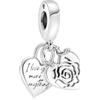 MSPOVOF Completamento 2025 Cuore Charm Animale Famiglia Argento 925 5a Zirconia Ciondolo Compatibilità Bracciale Collana Donna Gioielli Regalo