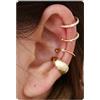 Habselikob 4Pcs Ear Cuff Orecchini Clip Donna Ragazze Regolabile Orecchini Senza Buco Oro 14K Earcuffs Non Piercing per Cartilagine