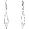 SOFIA MILANI - Orecchini da Donna in Argento 925 - Con Pietra Zircone - Orecchino Pendente a Piuma - E0871