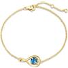 FANCIME Bracciale 925 Argento Sterling Placcato Oro Giallo Infinity, Pietre di Nascita, Braccialetti per Donne, Gioielli Eleganti, Regalo di Compleanno per Mamma, Donna, Lei, Lunghezza Catena 17 cm +