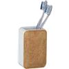 Wenko 23558100 Bicchiere portadenti, Beige, 7, 5 x 12 x 6, 5 cm