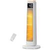 Fohere, termoventilatore a risparmio energetico, 2000 W, silenzioso, per ambienti grandi, camera da letto, soggiorno, ufficio, oscillazione di 70°, telecomando, timer da 12 ore, protezione contro il