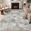 GENIMO Tappeto Elegante con Motivo Astratto Moderno in Beige e Marrone Chiaro, Grande Tappeto a Pelo Corto 200x290 cm Lavabile e Antiscivolo per Soggiorno Spazioso, Camera Matrimoniale