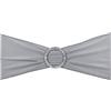 PATIKIL 14x5 Elastico Sedia Fasce Fiocchi, 10pz Elastico Sedia Fasce Fasce con Fibbia Cursore per Matrimonio Banchetto Decorazioni, Chiaro Grigio