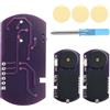BTFO 3 Pezzi Grillo Che Fa Rumore, Design a Forma Semicircolare con 16 Suoni Bip Creatore di Rumore Nascosto per Feste Ufficio Casa Scuola Auto (Viola)