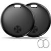 Hauibela Smart Tracker Tag, Cercachiavi Compatibile con Apple Dov'è? APP (Solo iOS), Localizzatore per Bagagli/Borse/Portafogli, Impermeabile IP67, Batteria Sostituibile (weTag mini) - 2 Pezzi