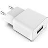 MyGadget 1X Caricatore USB da Muro - Caricabatteria Universale (1A | 5V) - Carica-Batterie Portatile e Compatibile con Samsung | Huawei - Bianco